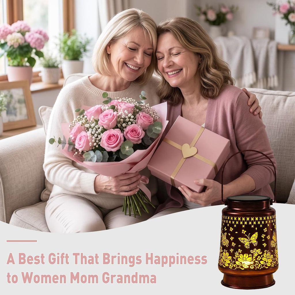 Homemory Gifts for Women, Solar Butterfly Lanterns Outdoor Lights