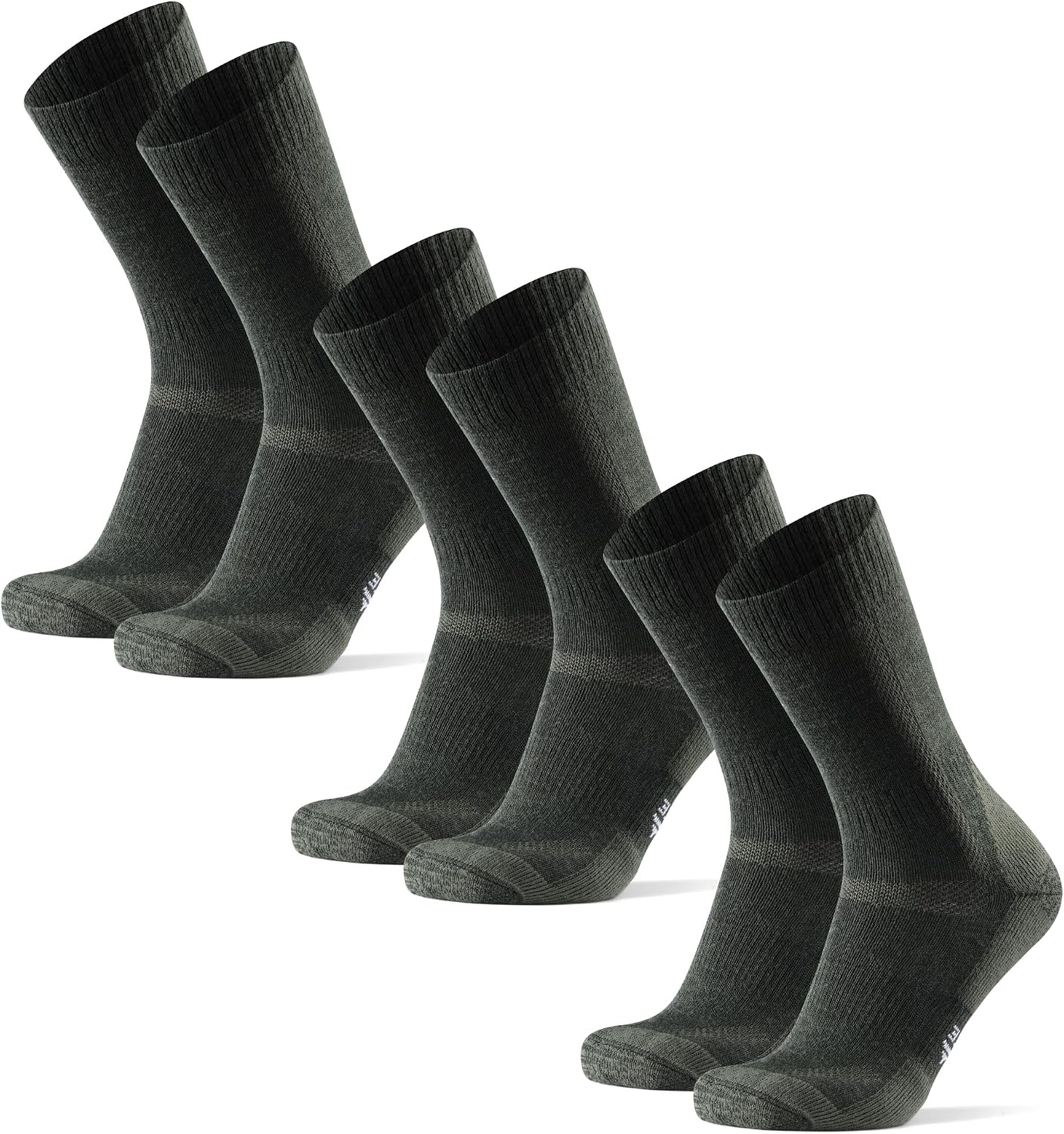 DANISH ENDURANCE Hiking Socks, Merino Wool, Anti-Blister, 3 & 5-Pack