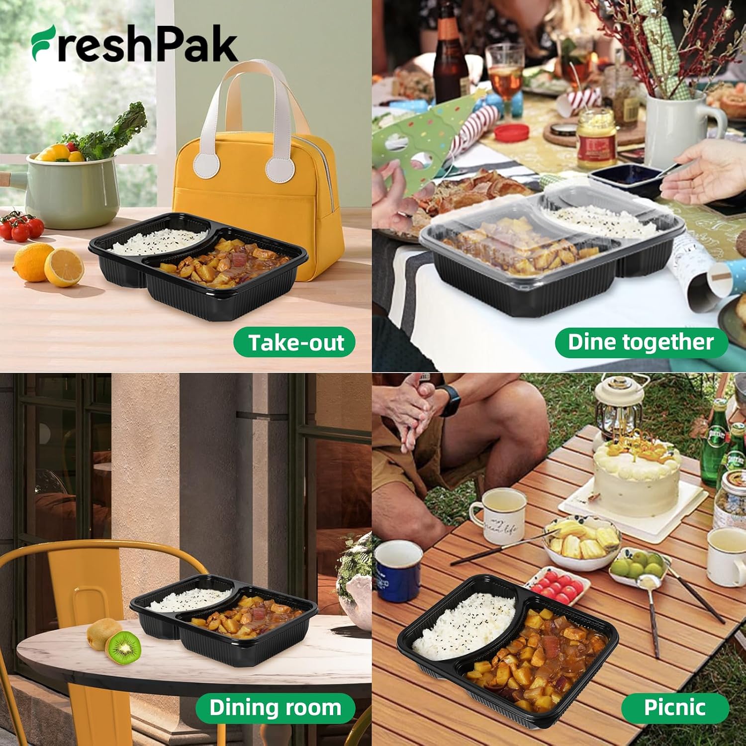 40 Pack 41oz Meal Prep Containers - Shrink Wrap Ready To Use