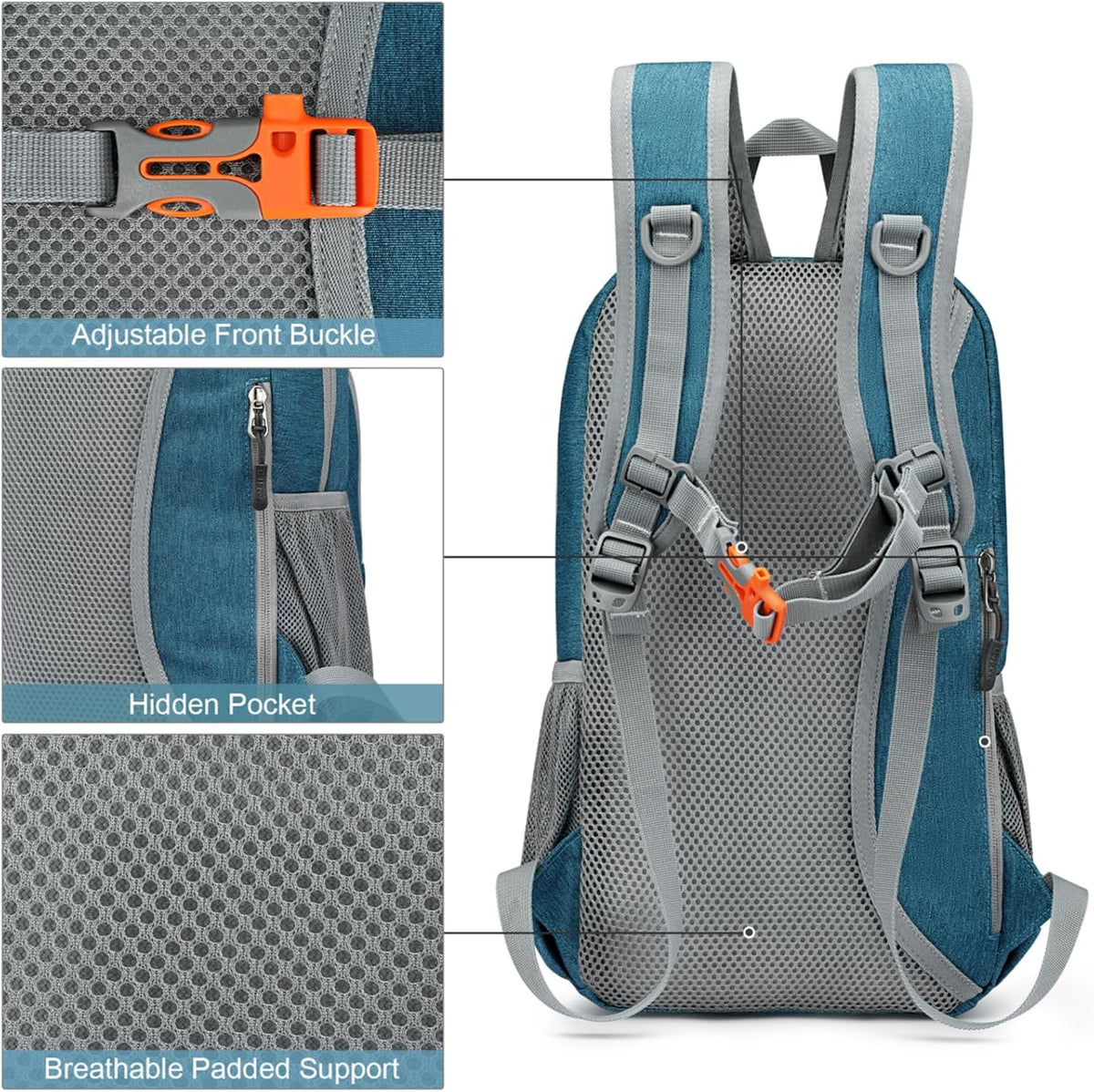 G4Free Mini 10L Hiking Daypack Small Hiking Backpack Cycling Compact Shoulder Backpack Outdoor for Men Women