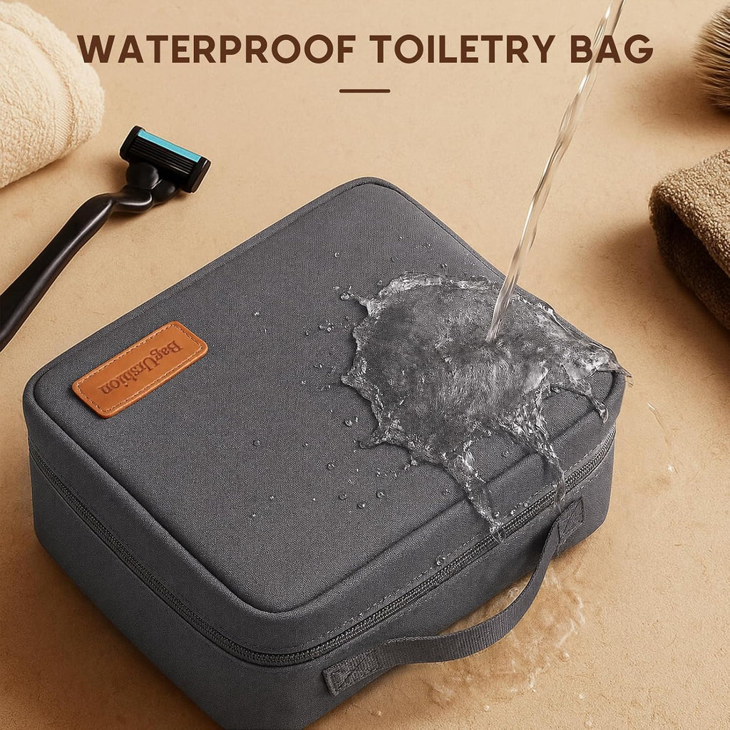 Birthday Gifts for Women Men,Travel Essentials Toiletry Bag Kit Case- Grey