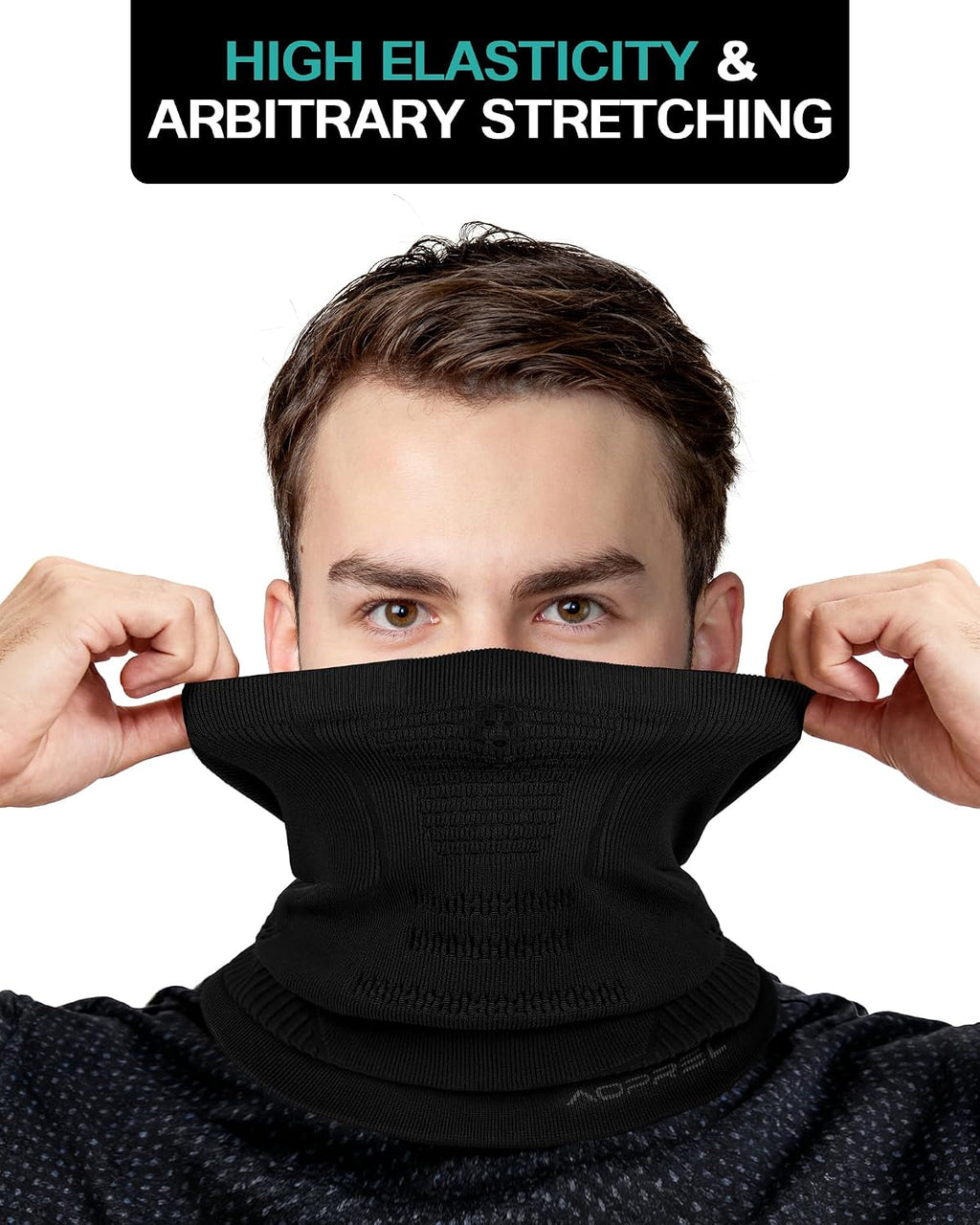 AOPREL Winter Neck Gaiter Breathable Neck Warmer Windproof Half-Face Mask