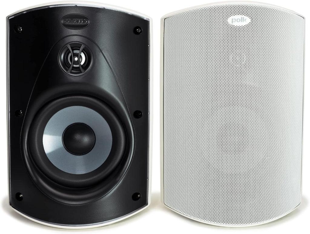 Polk Audio Atrium 4 Outdoor Speakers, Powerful Bass (Pair, Black)