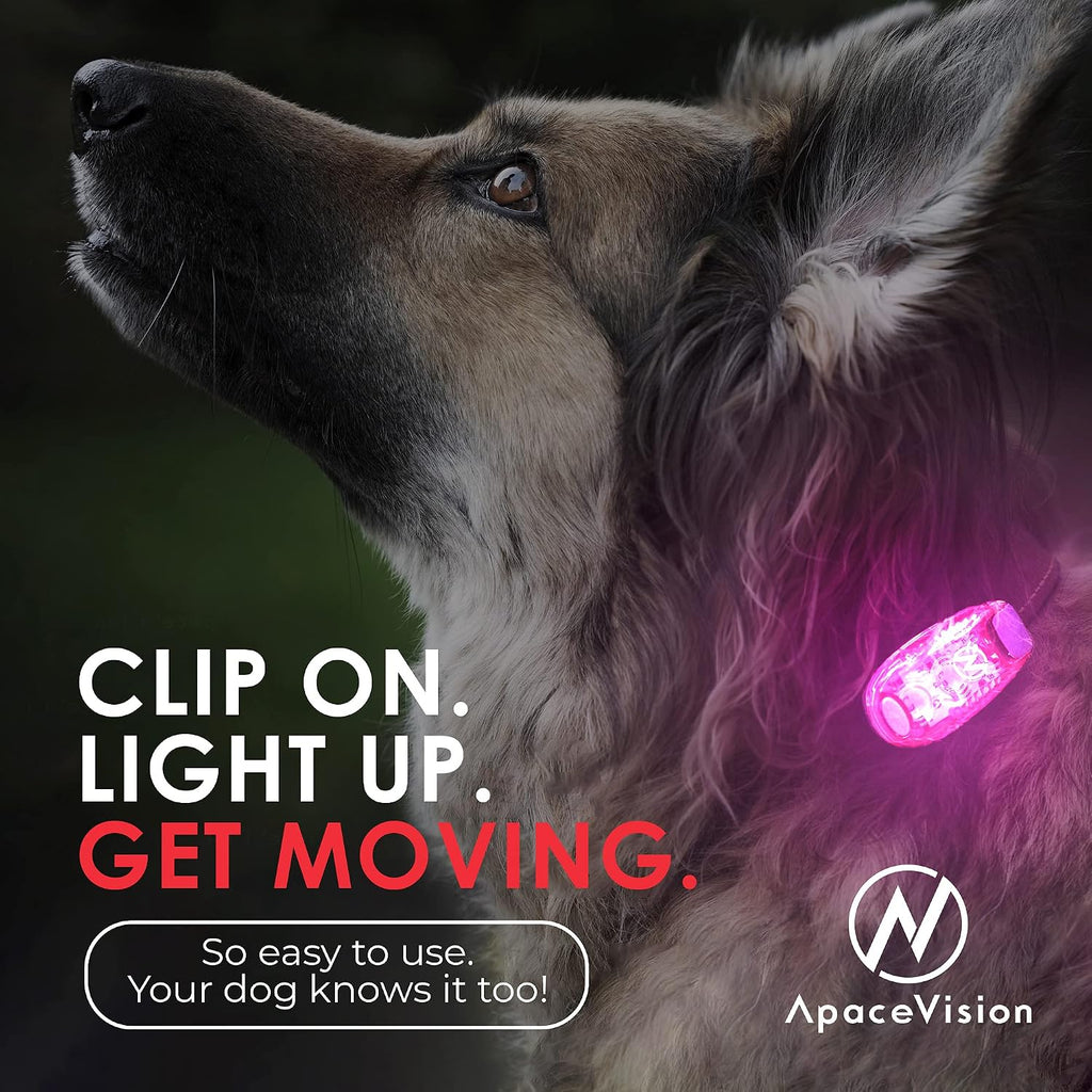 LED Safety Light (2 Pack) with Bonus Items – Clip On Strobe/Running Lights for Runners, Dogs, Bikes, Walking and More