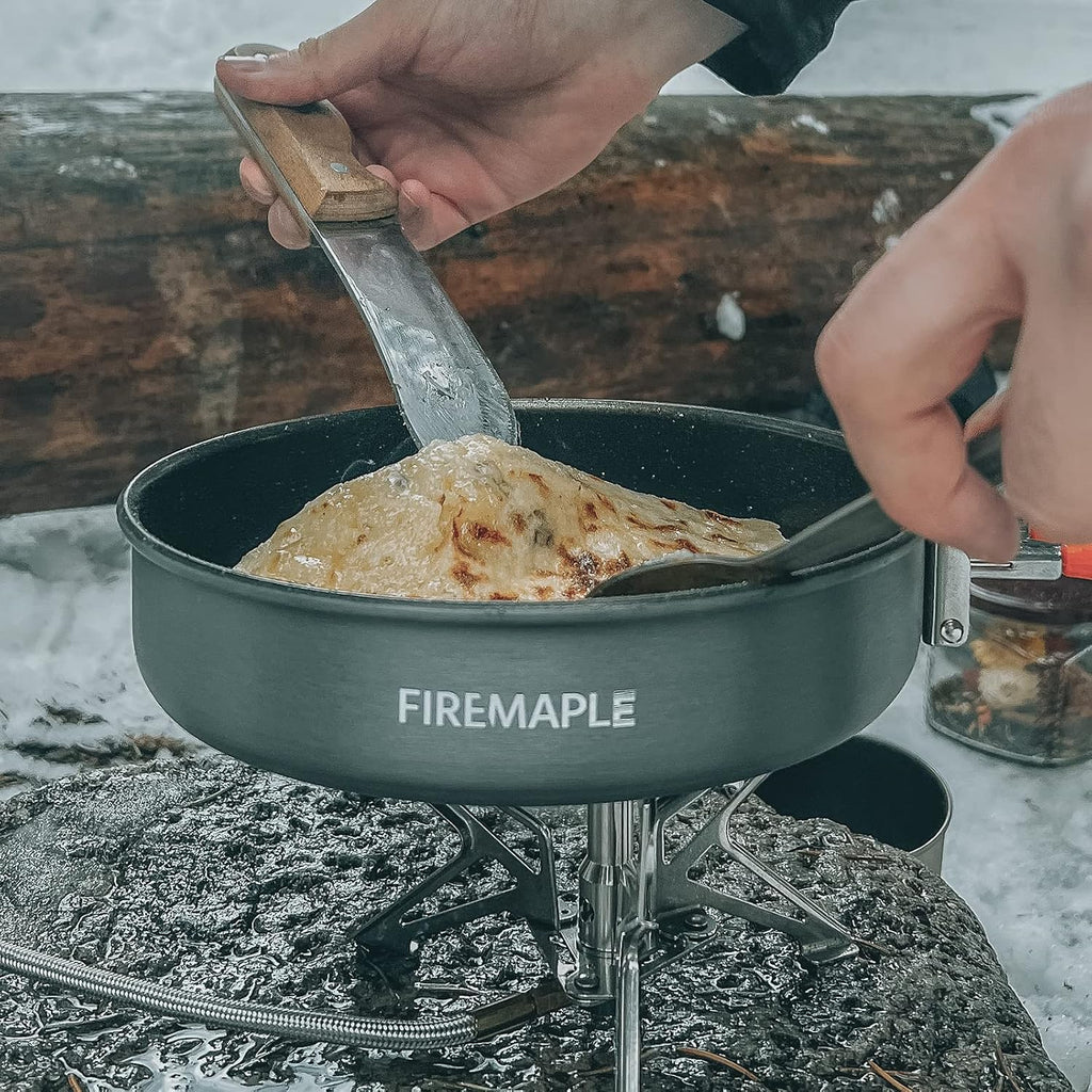 Fire-Maple Feast Outdoor Camping Cookware, Pot and Pan Set Stackable Kit