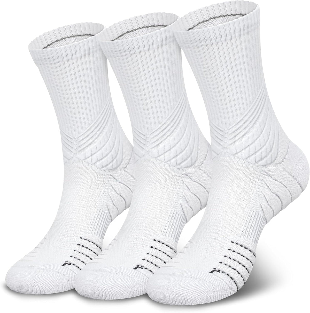 Hylaea Unisex Crew Socks for Running Athletic, Comperssion & No Blisters