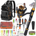THKFISH Fishing Rod & Reel Combo with Backpack, Fishing Tools Tackle Box