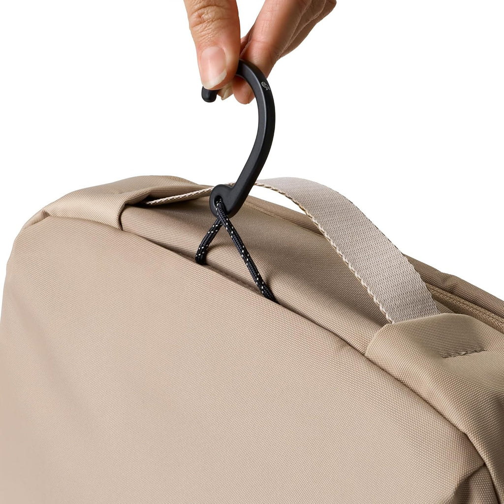 Bellroy Hanging Toiletry Kit Plus 8L, Travel Toiletry Bag - Stone