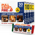 Pull Start Fire Starter, Pull String, No Matches, Lights Wet Wood, 30 Count