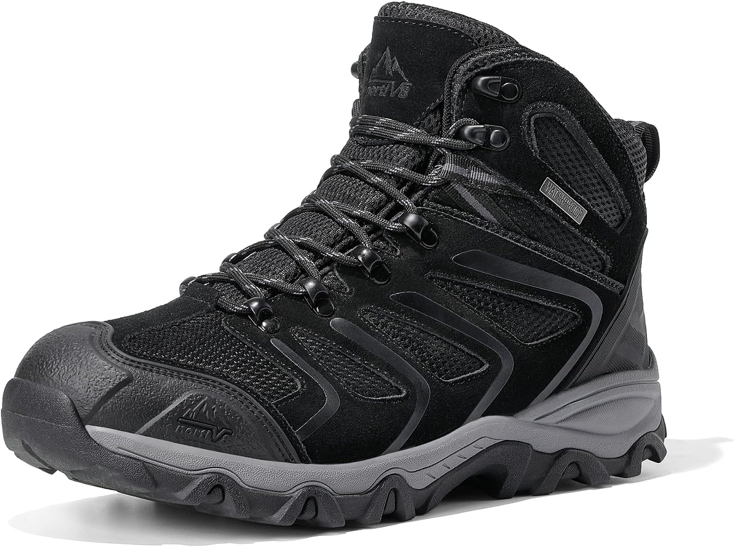 NORTIV 8 Men's Ankle High Waterproof Hiking Boots