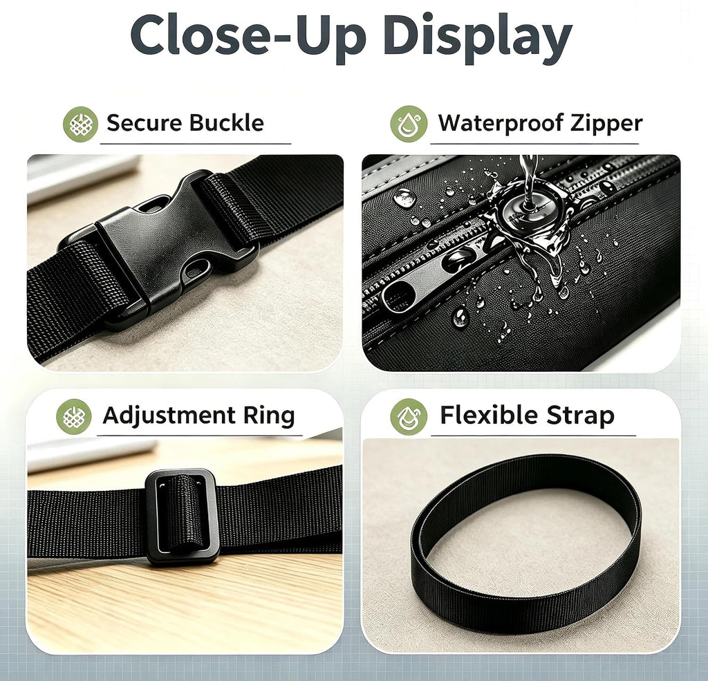 Small Running Fanny Pack, hands-free Cell Phone Bag, Men and Women