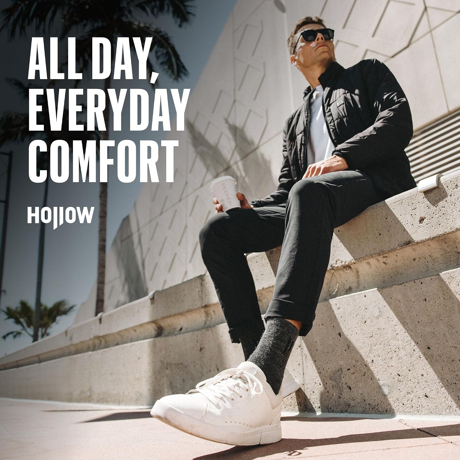 HOLLOW Alpaca Ankle Socks for Men and Women, Moisture Wicking Socks for Hiking, Running, Outdoors, Light Compression