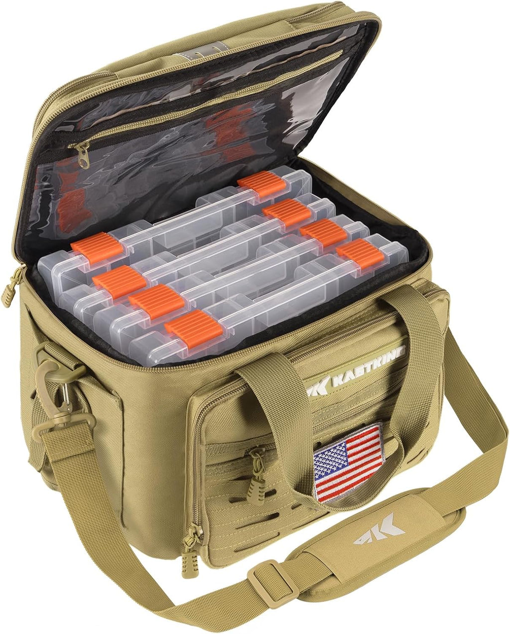 KastKing Karryall with Box Tackle Bag, Saltwater & Freshwater Gear Storage