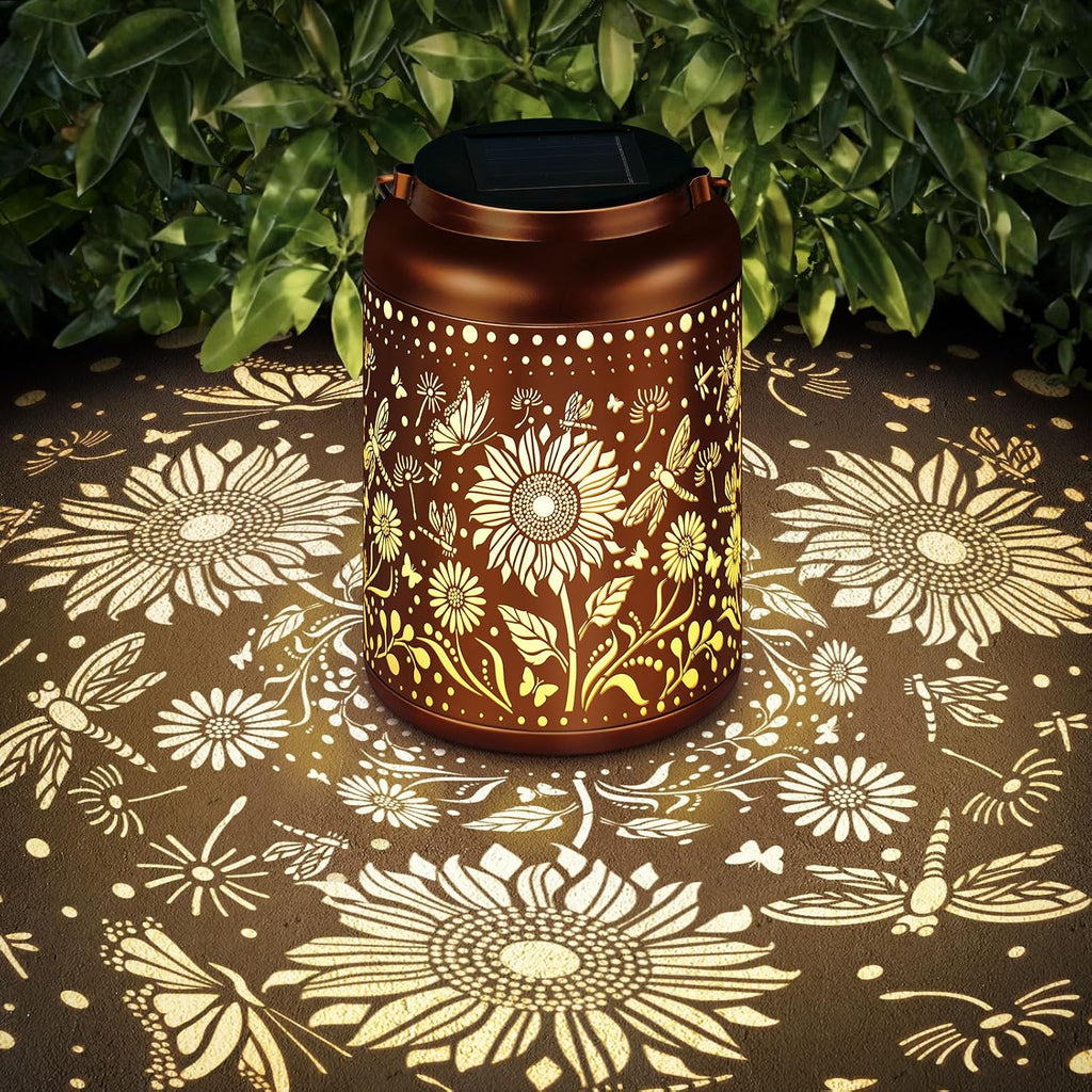 Mothers Day Gifts Hummingbird Solar Lanterns Garden Decor Birthday Gifts for Women Mom Grandma Hanging Solar Lights Outdoor Waterproof Decoration for Outside LED Lanterns for Yard Patio Lawn