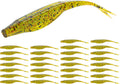 Forked Tail Soft Baits- Realistic Jerk Bait & Fluke Action Soft Lures for Bass, Trout & Crappie - Versatile Freshwater & Saltwater Fishing Bait (2.75"-5")