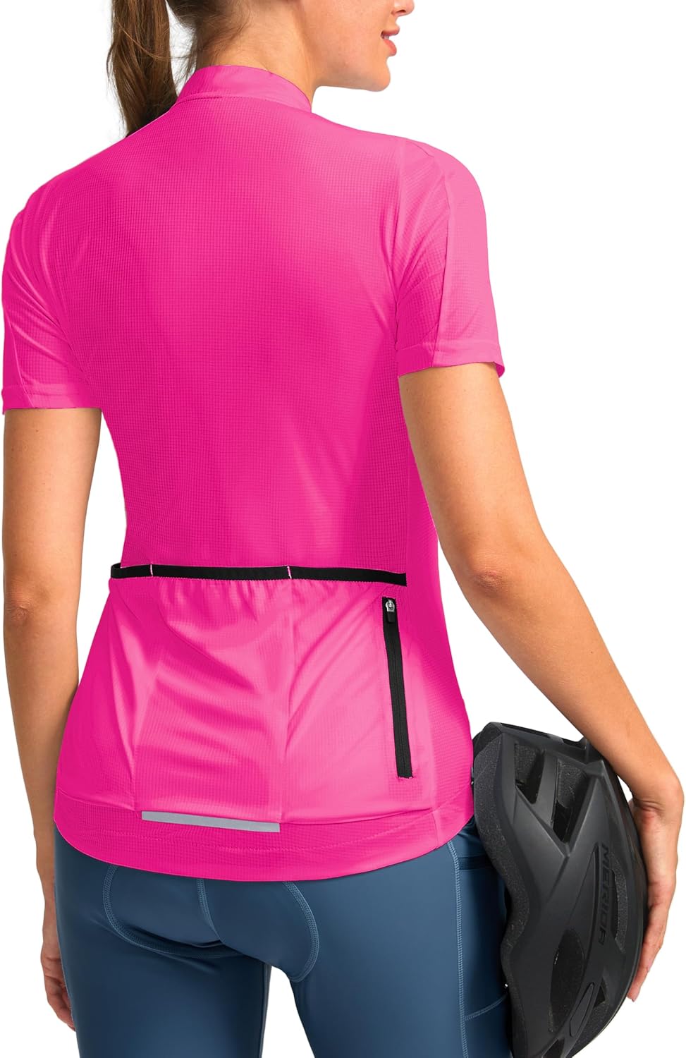 Women's Cycling Jersey Short Sleeve Bike Jersey Road Bike Shirts Biking Bicycle Tops with Pockets
