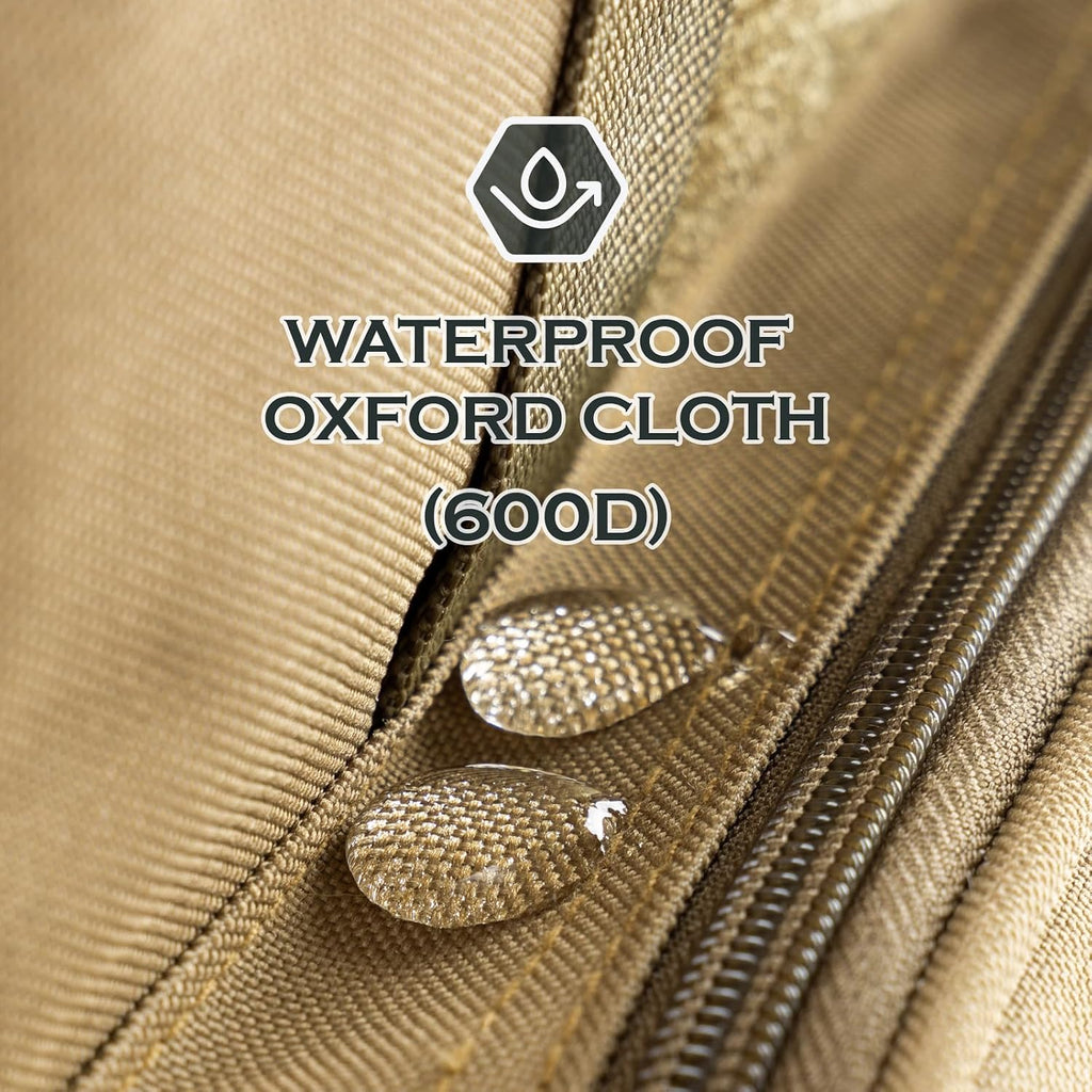 Ghosthorn Large Fishing Tackle Bag with Rod Holder Waterproof Gear Storage