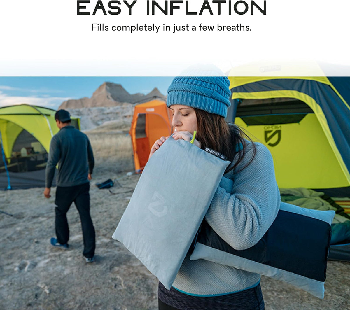 NEMO Equipment Fillo Elite Camping Pillow - Mango/Citron