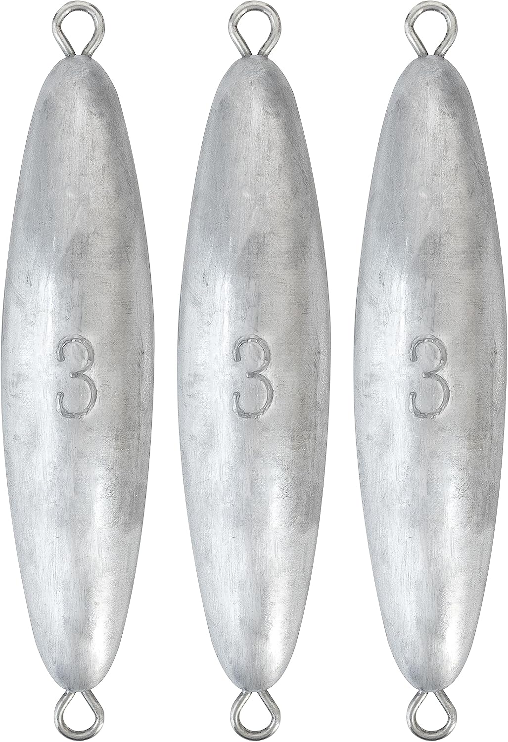 BLUEWING Torpedo Sinker Through Wire Fishing Weight Saltwater Bullet Lead Double Ringed 2oz-48oz