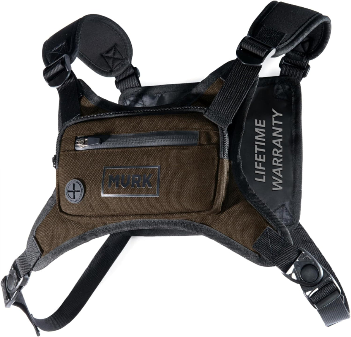 MVRK Water Resistant Running Vest Chest Pack, Phone Holder for Running, Lightweight Training Pack with Reflective Detail