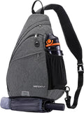 WATERFLY Large Sling Bag Crossbody Backpack Chest Pack for Men Women