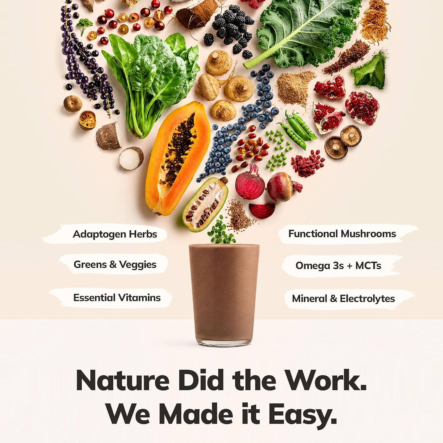 Ka’Chava Whole Body Meal Shake Chocolate 2 lb – Vegan Protein Powder with 85+ Superfoods & Greens – Plant-Based Meal Replacement with Probiotics & Digestive Enzymes – Gluten & Dairy Free (15 Servings)
