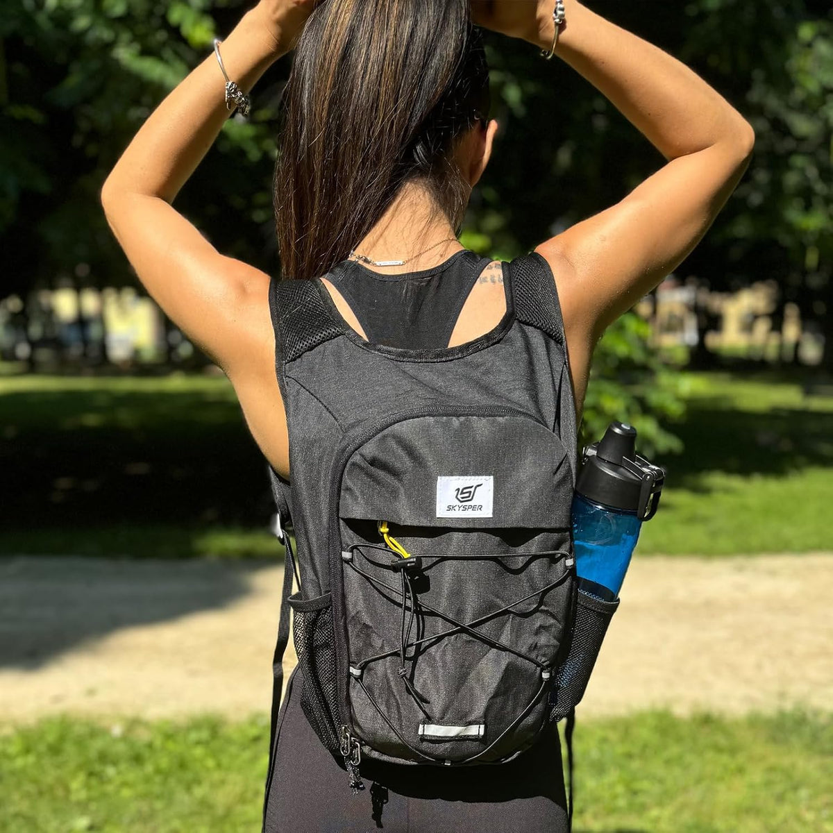 SKYSPER Foldable Hiking Backpack 10L/15L Small Lightweight Travel Daypack