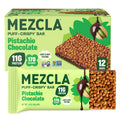 Mezcla Pistachio Chocolate Puff Crispy Vegan Bars, 11g Protein, 12 Bars