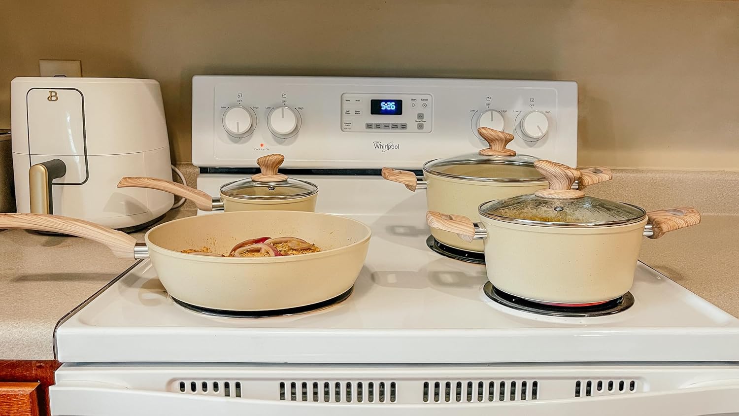 MAISON ARTS 12 Piece Kitchen Cookware Sets, Pots and Pans Set Non Stick
