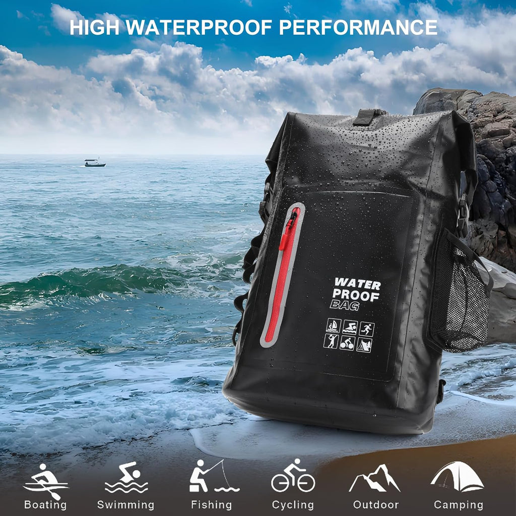 Waterproof Backpack, Waterproof Backpack That Can Float, Suitable for Kayaking And Beach Activities, Outdoor Moisture-Proof Bag