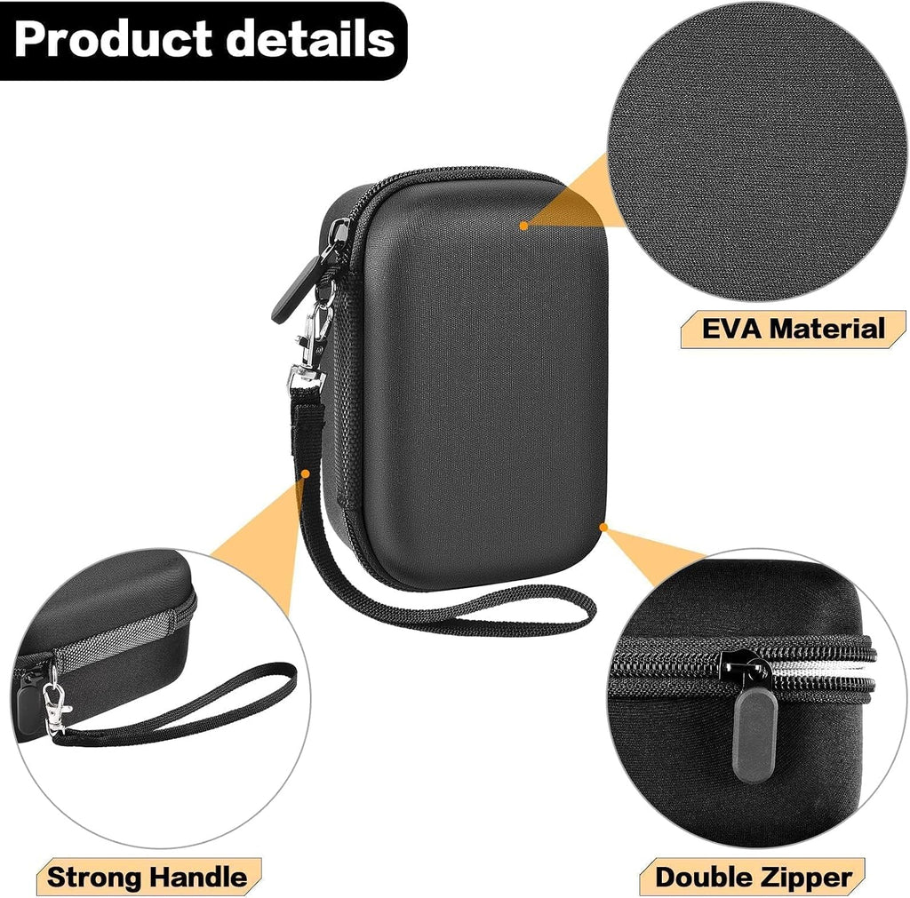 Digital Camera Case for Travel & Cruises, Case Only, Black Inner