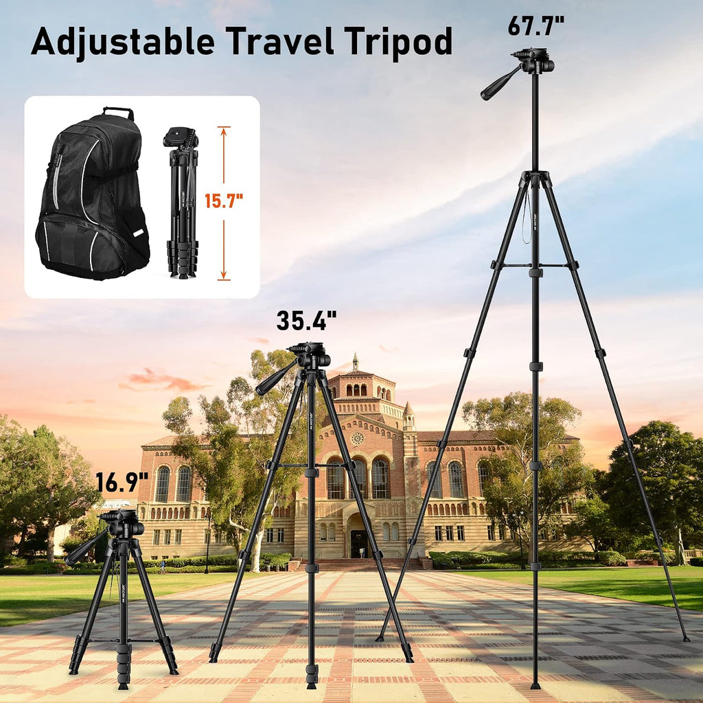JOILCAN Camera Tripod, 68" Tablet Tripod Stand for Phone Camera