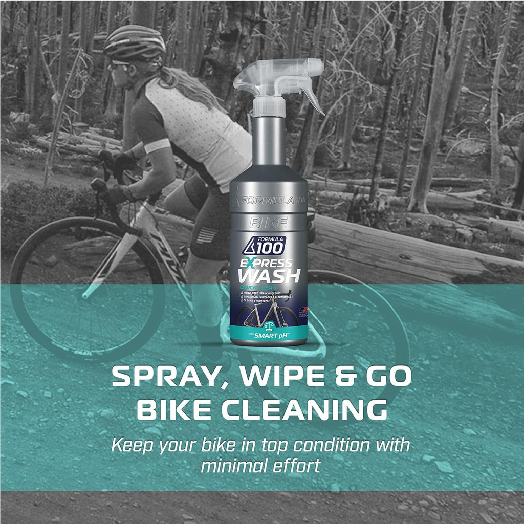 Quick Clean Express Bike Wash – On-the-Go Cleaning for Bicycles & Electric Bikes – Gentle, Effortless, Protects & Preserves Finish