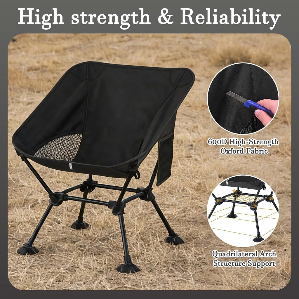 Lightweight Folding Backpacking Camping Chair for Hiking, Beach