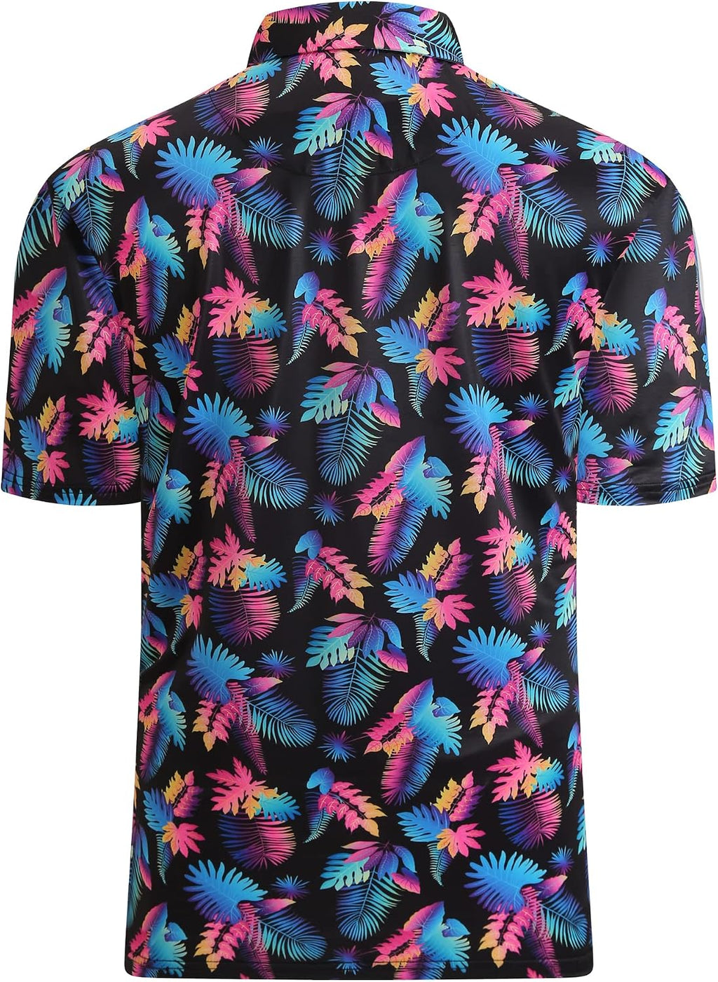 Alex Vando Mens Golf Shirt Moisture Wicking Print Performance Polo Shirt