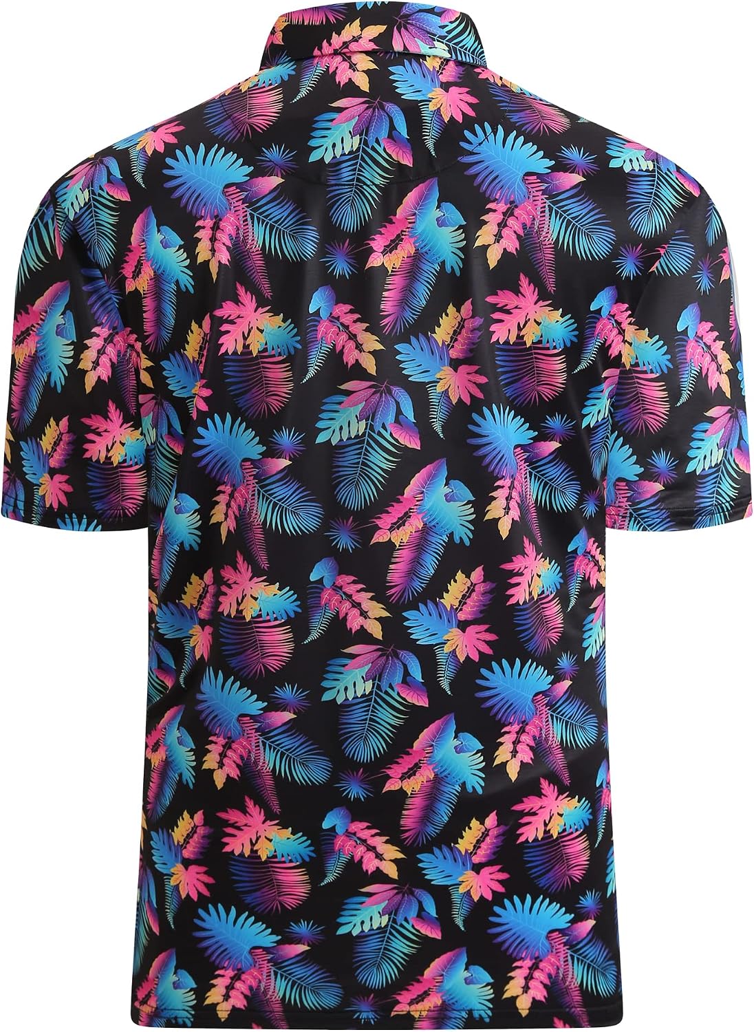 Alex Vando Mens Golf Shirt Moisture Wicking Print Performance Polo Shirt