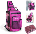 Goture OpenSide Tactical Sling Tackle Bag with 3 Tackle Trays, Lightweight Fishing Backpack Storge Fishing Gear -Shimmering Pink Bag Outdoor,Gift for women