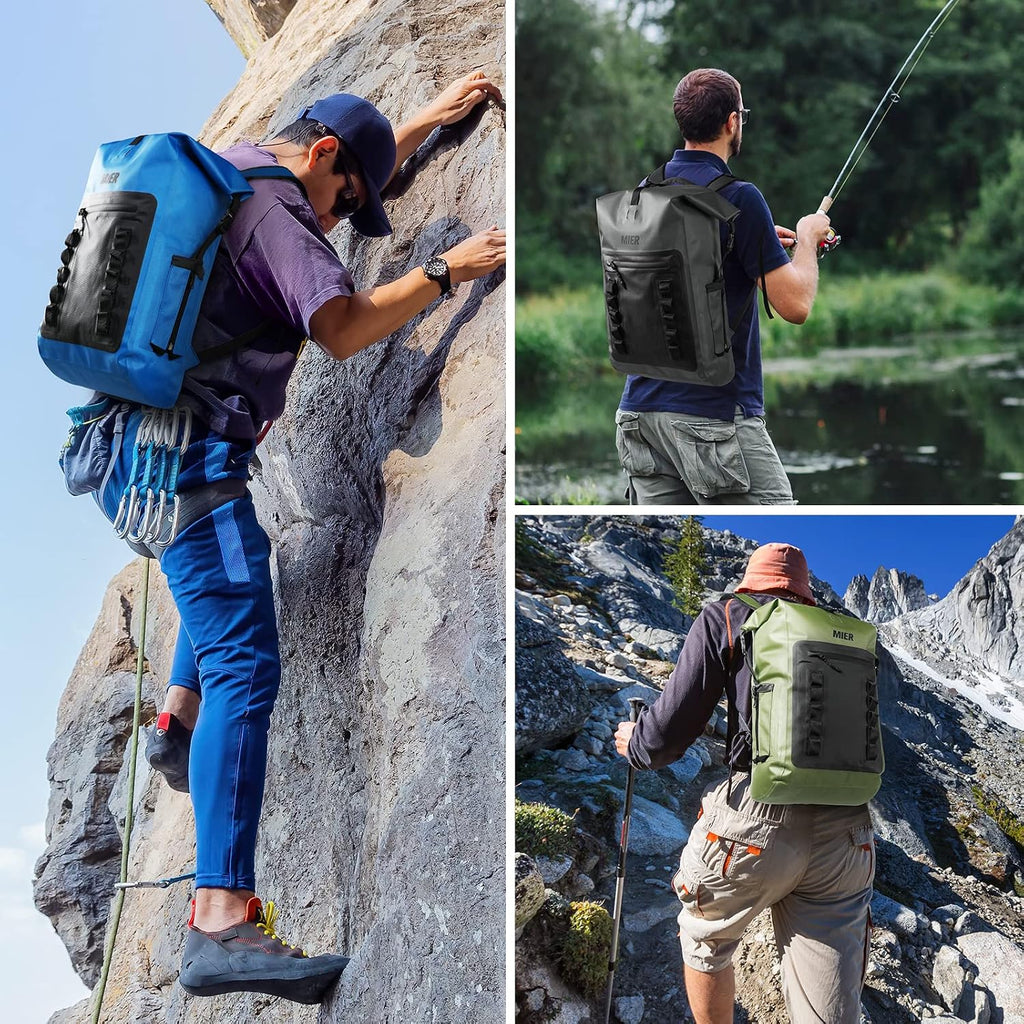 MIER Roll Top Waterproof Backpack Floating Dry Bag for Men Women