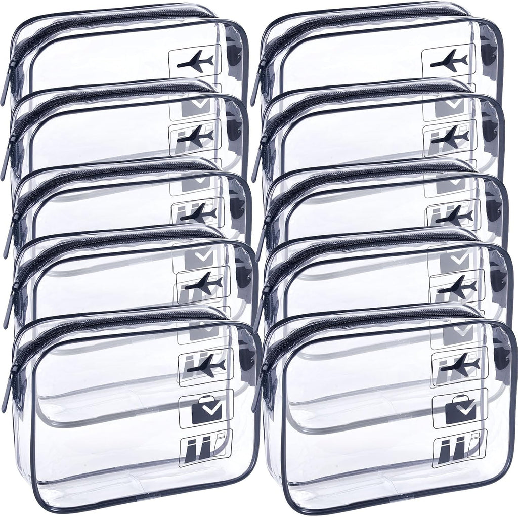 Clear Makeup Bags TSA Approved Toiletry Bag-6Pack