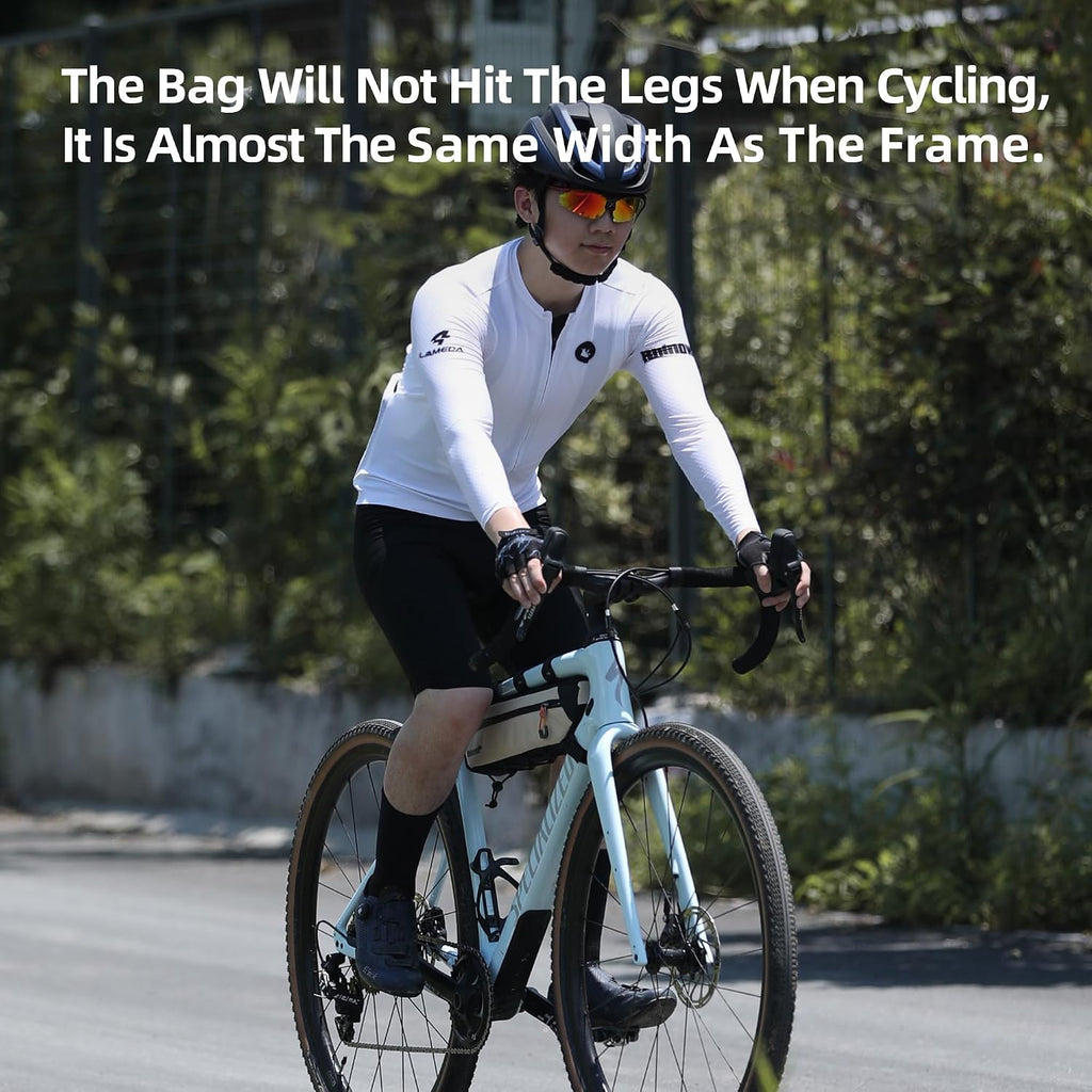 Rhinowalk Top Tube Bag - 2.1/2.7L Triangle Bag for Road & Gravel Bikes