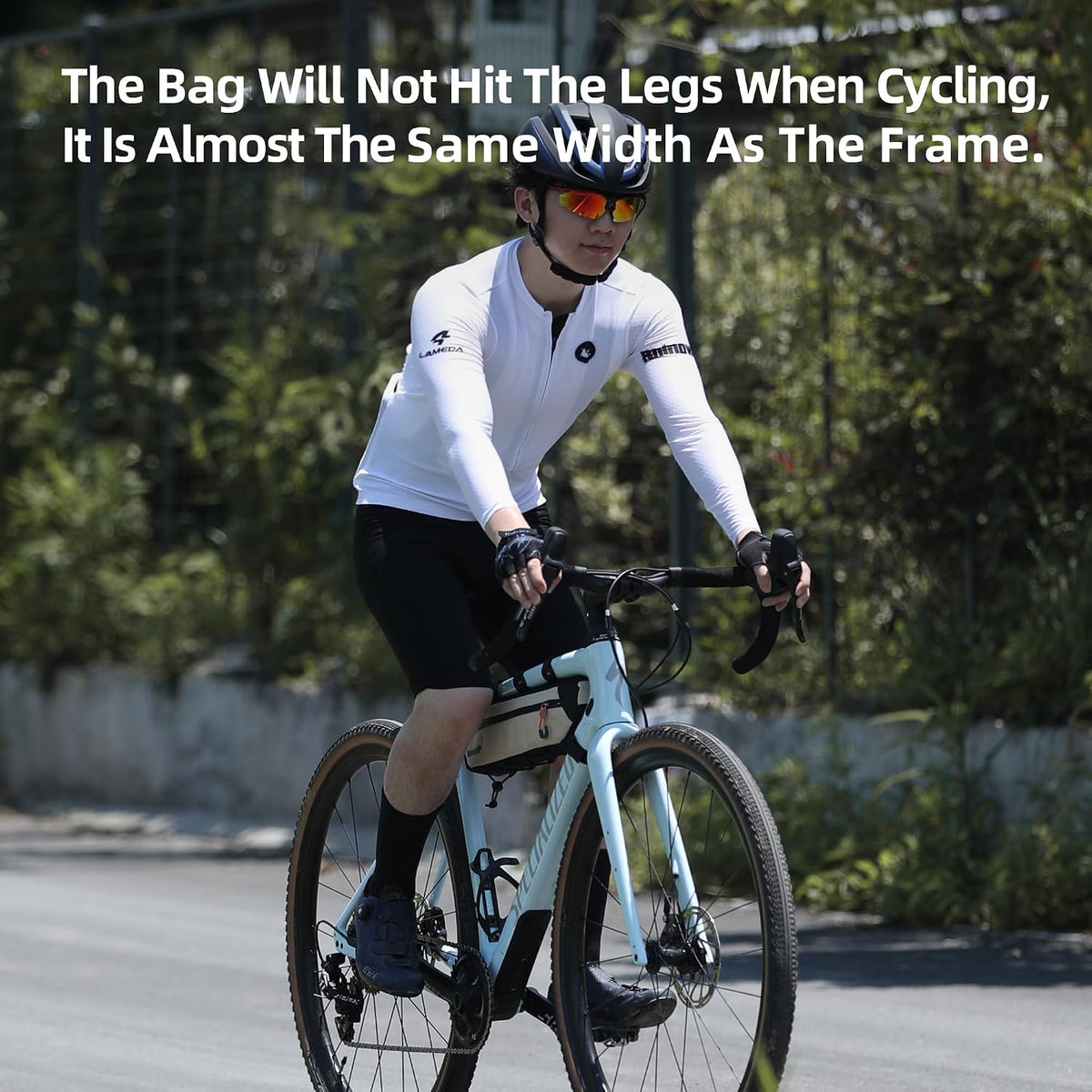 Rhinowalk Top Tube Bag - 2.1/2.7L Triangle Bag for Road & Gravel Bikes