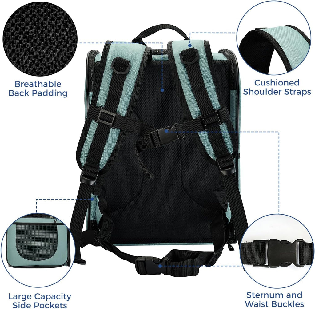 Apollo Walker Cat Carrier Backpack for Small Dogs and Cats Up to 18 lb