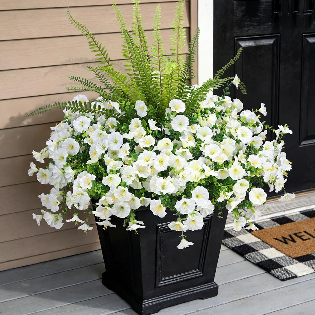 Hrobek Artificial Flowers for Outdoors UV Resistant Silk Faux Plants