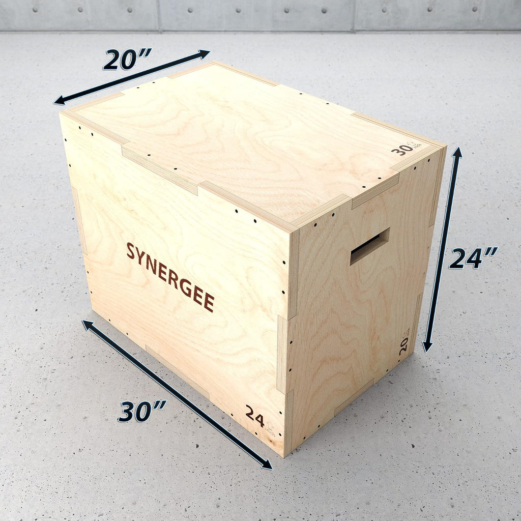 Synergee 3 in 1 Wood Plyo Box – Multiple Sizes