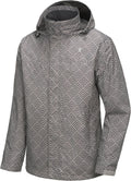 Little Donkey Andy Men's Waterproof Rain Jacket Outdoor Raincoat for Hiking
