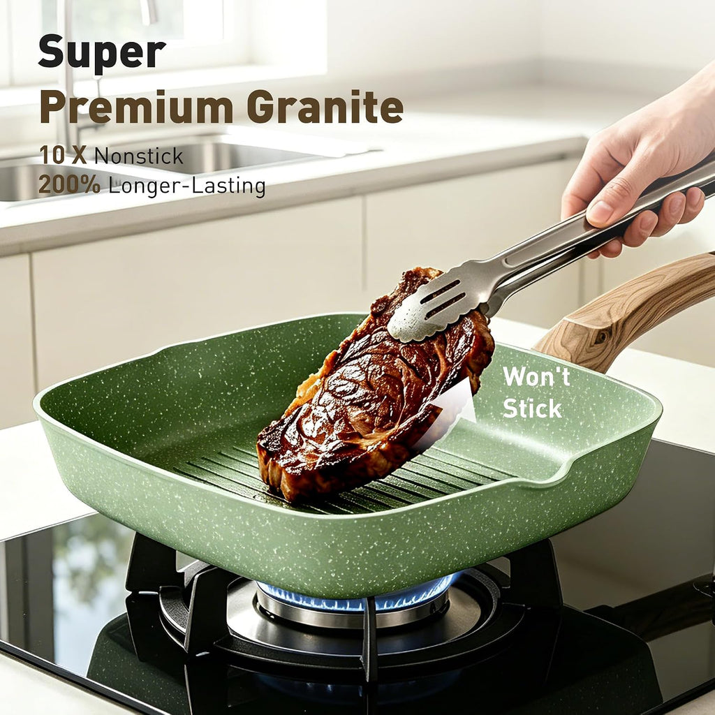 MAISON ARTS 17 Piece Pots and Pans Set Non Stick, Induction Cookware Sets