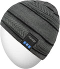 Rotibox Bluetooth Beanie Hat with Headphones for Outdoor Sports Xmas Gifts