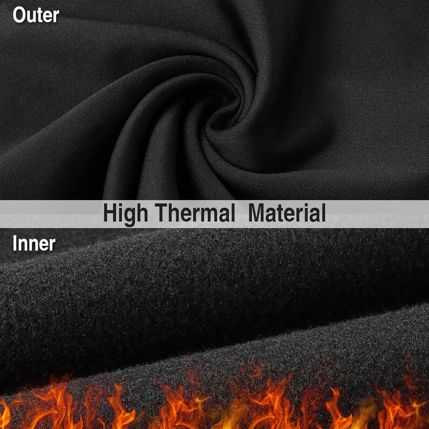 LUOLIIL VOE 2 Pack Winter Neck Gaiter Warmer for Men&Women,Windproof Face Cover Fleece Face Mask Scarf for Cold Weather Sport