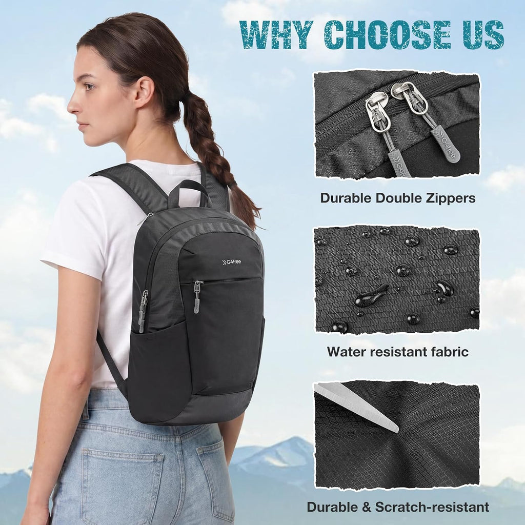 G4Free 18L Lightweight Packable Hiking Backpack for Men Women