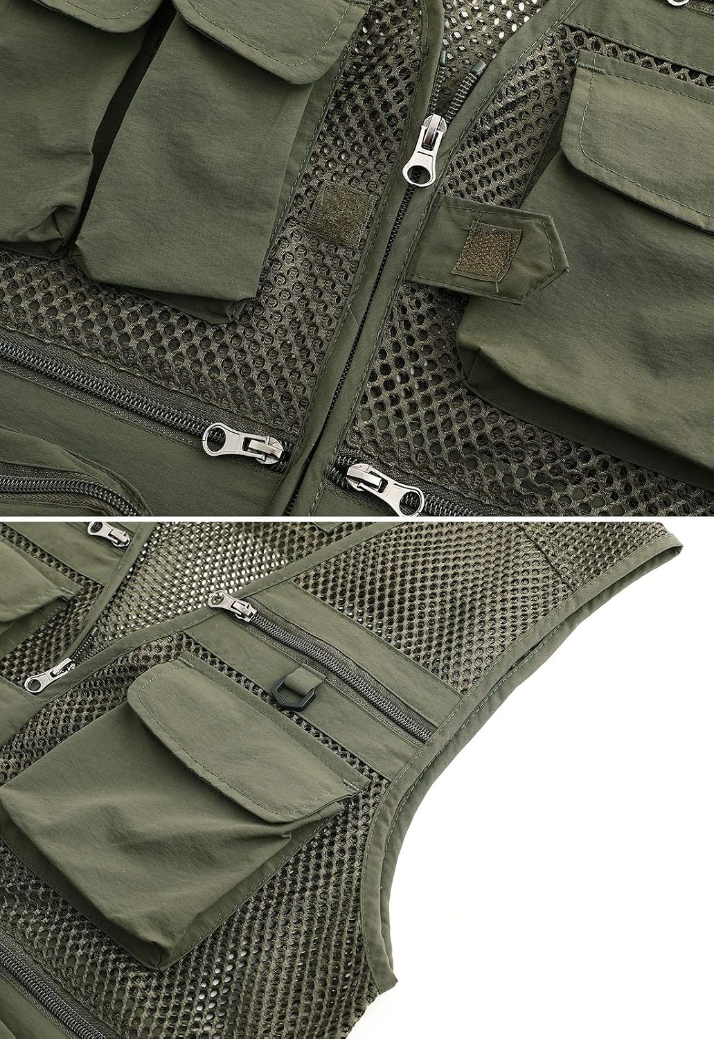 Spanye Mens Outdoor Fishing Vest Safari Travel Photography Vests Jacket Multi Pocket